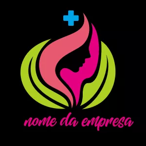 Logotipo Mulher, Saúde e Beleza para Editar Online