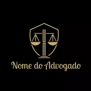 Logo para Advogado com Balança da Justiça para Editar Online