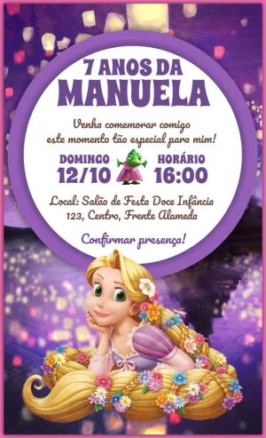 Invito di compleanno Principesse – Statico – Idesign Personalizados