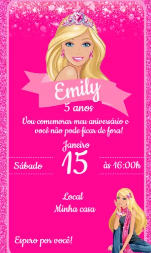 Invitación de cumpleaños Princesas – Estático – SE Artes digitais