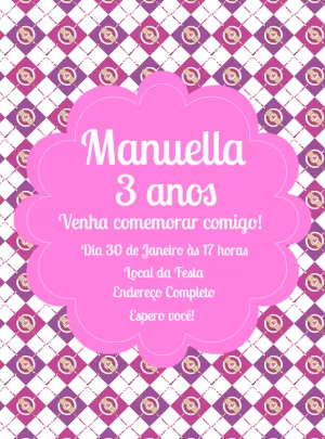 Convite Aniversário Doutora Brinquedos para Editar Online
