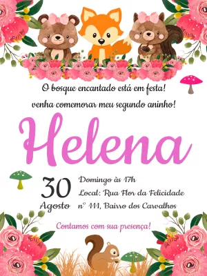动物生日邀请函 – 静态 – Pedro Henrique
