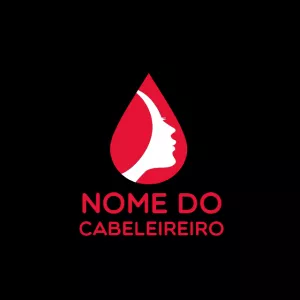 Logo para Salão de Beleza com Silhueta para Editar Online