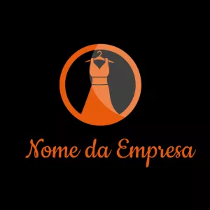 Logo de Moda com Vestido para Editar e Baixar