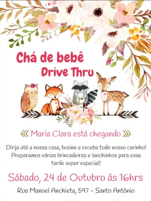 Invito baby shower – Statico – Bárbara Claudino