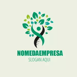 Logo de Saúde e Natureza Editável para sua Empresa