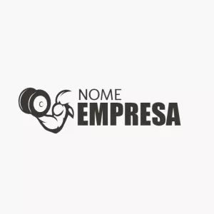 Logo Editável para Academia com Halter para Personalizar