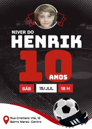 Soccer Birthday Invitation – Static – PrestigioMkt