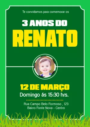 Soccer Birthday Invitation – Static – PrestigioMkt