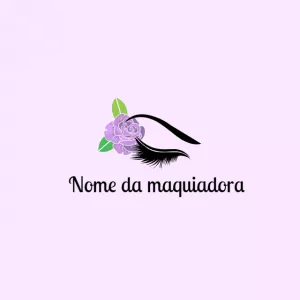 Logotipo Floral para Lash Designer Editável Online