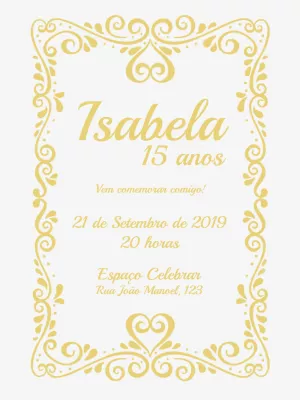 Quinceañera Invitation – Static – Wolf Designer