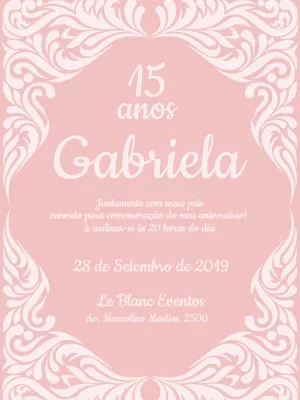 Quinceañera Invitation – Static – Wolf Designer