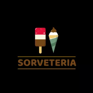 Logo para Sorveteria com Ícones para Editar Online