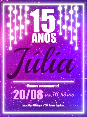 Quinceañera Invitation – Static – Gley Leobas