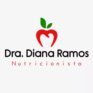Logo Nutricionista com Maçã Estilizada para Editar Online