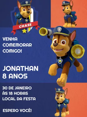 Invito di compleanno Paw Patrol – Statico – Decore Arte