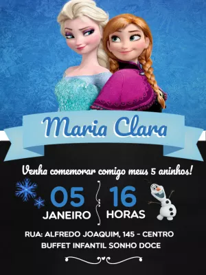 Frozen Birthday Invitation – Static – Breezy