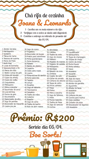 Baby Shower Raffle – Static – Bella Liz Convites