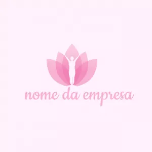 Logo Flor de Lótus e Bem-Estar para Editar Online