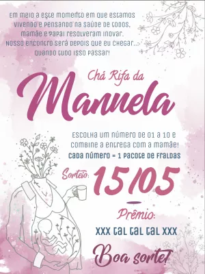 Baby Shower Raffle – Static – Amora Arte e Design