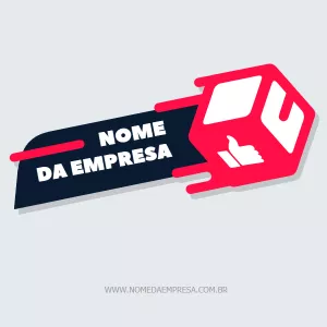 Logo Editável para Empresa de Entregas para Personalizar