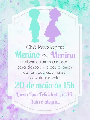 Invito gender reveal – Statico – Gley Leobas