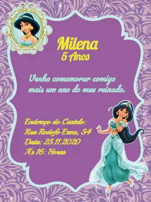 Invitación de cumpleaños Princesas – Estático – Wolf Designer