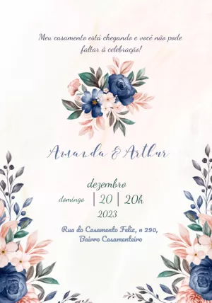 婚礼邀请函 – 静态 – Beatriz Lopes dos Anjos