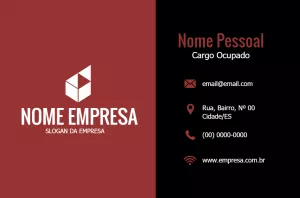 Cartão de Visita Corporativo Abstrato para Editar Online