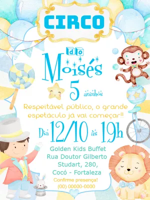 Animals Birthday Invitation – Static – Mimo Digital