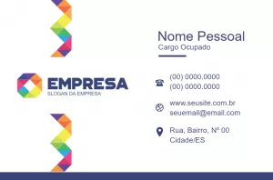 Cartão de Visita Abstrato e Moderno para Editar Online