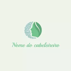Logotipo para Salão de Beleza com Rosto Feminino para Editar