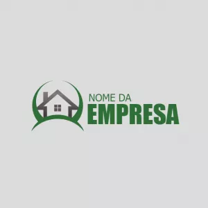 Logo Editável para Imobiliária com Casa para Editar