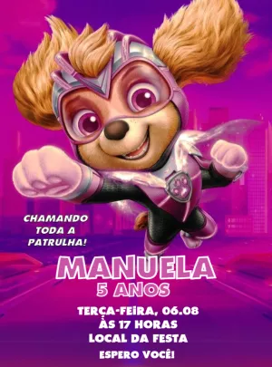 Invito di compleanno Paw Patrol – Statico – Decore Arte