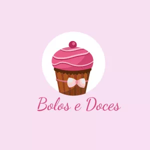 Logo de Cupcake para Doceria Editável Online