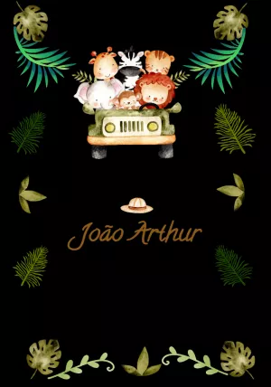 Safari Birthday Invitation – Static – Wolf Designer