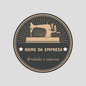 Logo para Ateliê de Costura Vintage para Editar Online