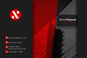Cartão de Visita Corporativo Abstrato para Editar Online
