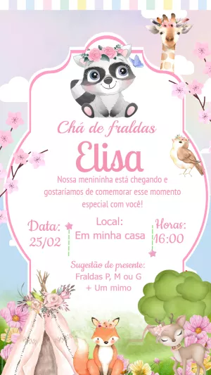Invito baby shower – Statico – Laiane