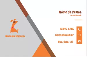 Cartão de Visita Pet Shop Moderno para Editar e Imprimir