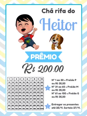 Baby Shower Raffle – Static – Pedro Henrique