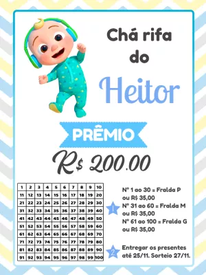 Baby Shower Raffle – Static – Pedro Henrique