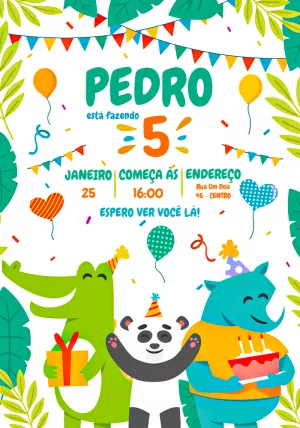 Safari Birthday Invitation – Static – Jotta