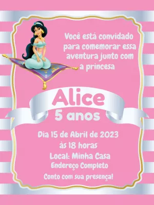 Invitación de cumpleaños Princesas – Estático – Jonathan Fiuza