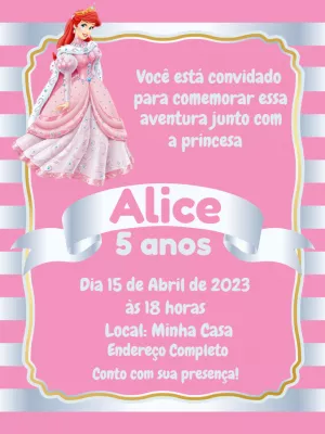 Invitación de cumpleaños Princesas – Estático – Jonathan Fiuza