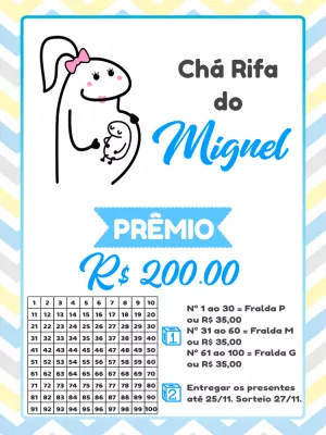 Baby Shower Raffle – Static – Pedro Henrique