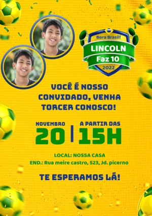 Soccer Birthday Invitation – Static – Adriana Silvia