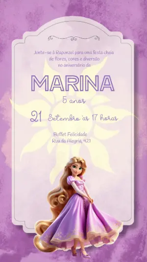 Invitación de cumpleaños Princesas – Estático – Felicity Artes