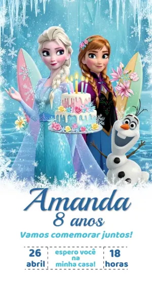 Frozen Birthday Invitation – Static – Fernando Martins