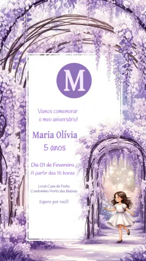 魔法花园生日邀请函 – 静态 – Criativa Sant